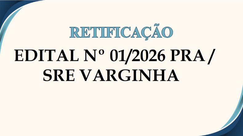 Retificação – Edital PRA nº 01/2026