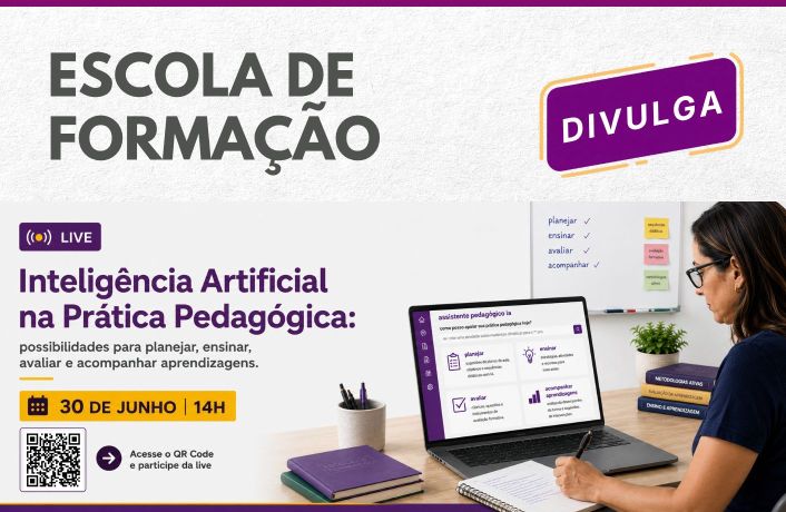 Live 30/06 | Como a Inteligência Artificial pode apoiar o seu trabalho docente?