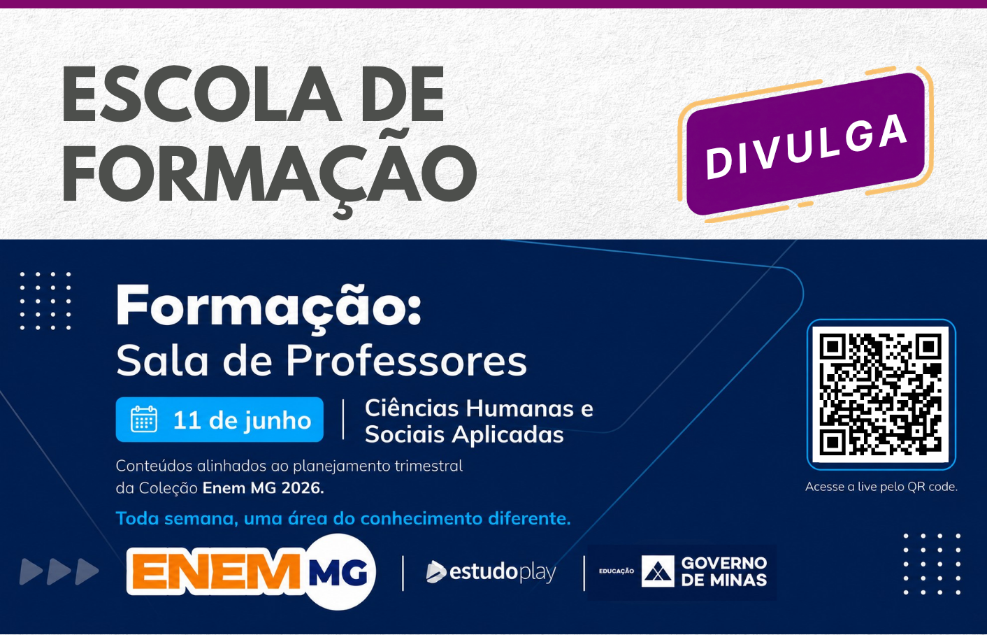 Sala de Professores – Enem MG debate Ciências Humanas nesta quinta, 11/06