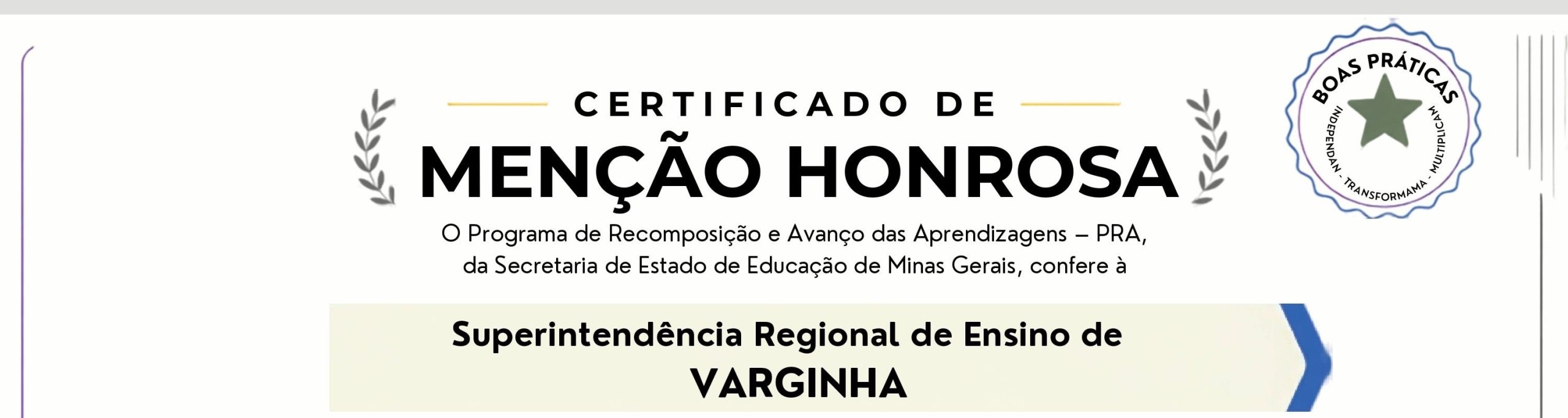 Menção Honrosa